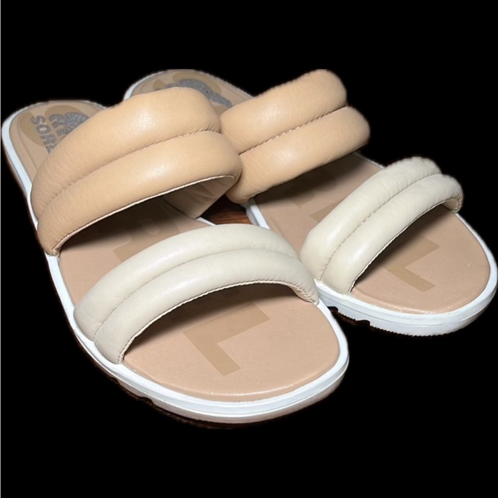 Sorel Tan and Cream Women's Sandals